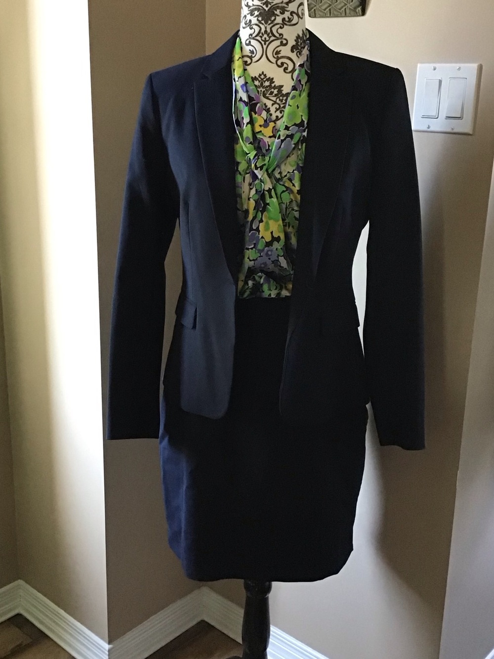 H&M womens navy blazer